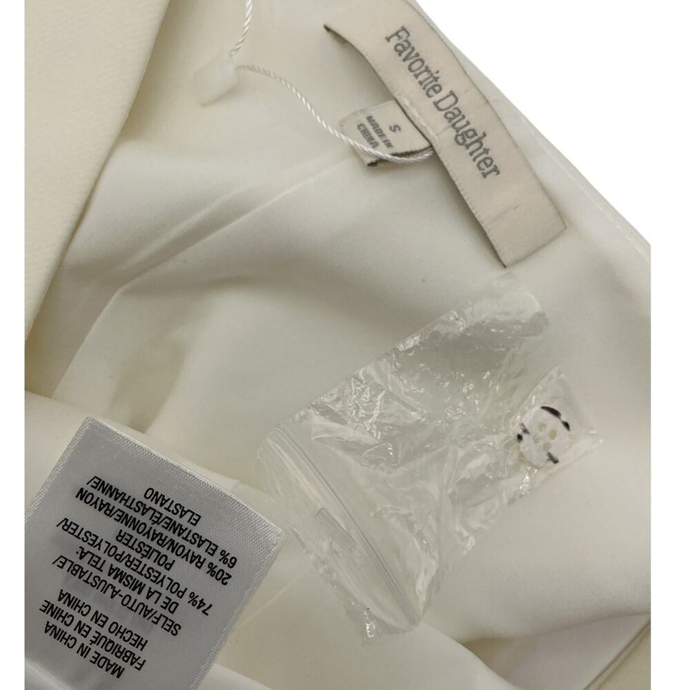 Favorite Daughter Tailored Cream Button Front Vest Size S - Picture 4 of 4